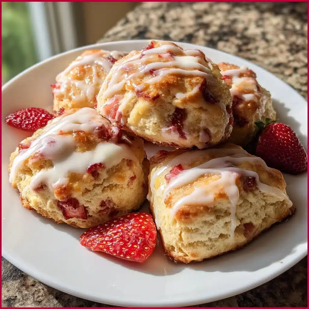 Strawberry Ricotta Scones with Vanilla Glaze 5 Strawberry Ricotta Scones with Vanilla Glaze