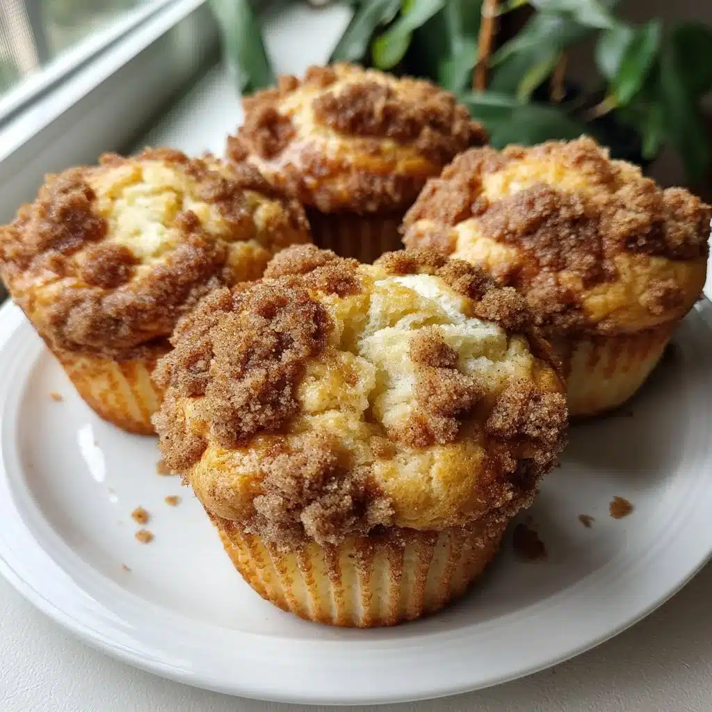 Vanilla Ricotta Muffins with Streusel Topping