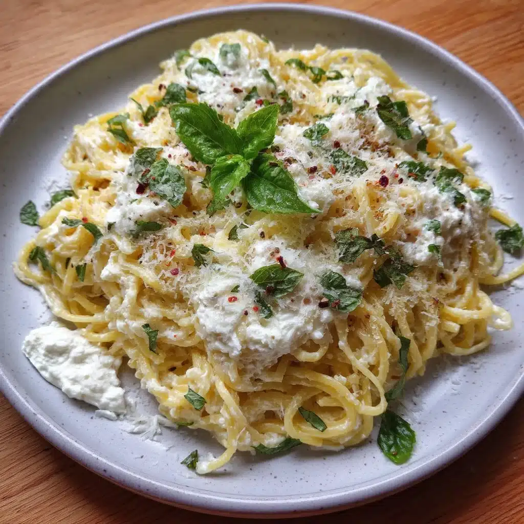 Whipped Ricotta Pasta