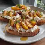 whipped ricotta toast with hot honey peaches 2026 02 27 160007 1