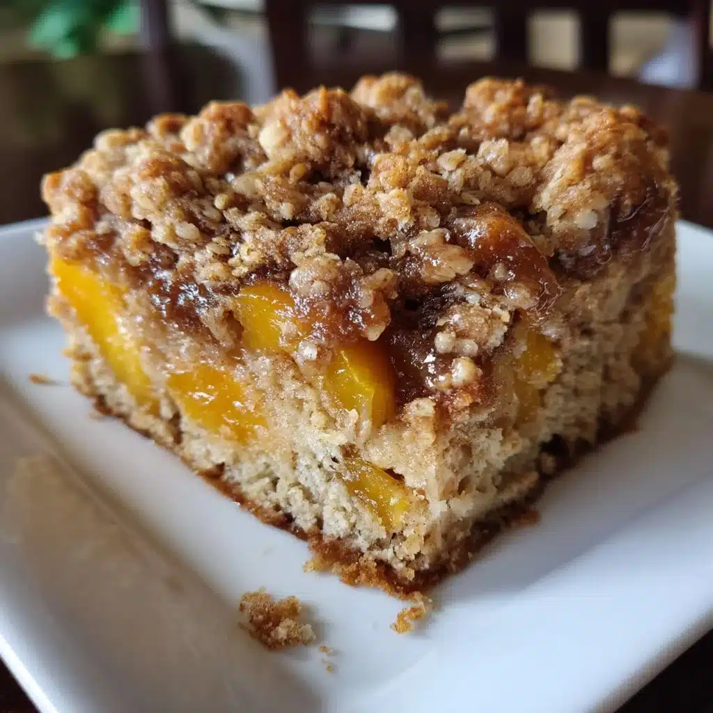 Apricot Oatmeal Breakfast Cake with Streusel Top