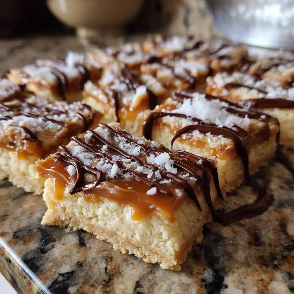 Caramel Cream Shortbread Bars with Sea Salt 3 Caramel Cream Shortbread Bars with Sea Salt