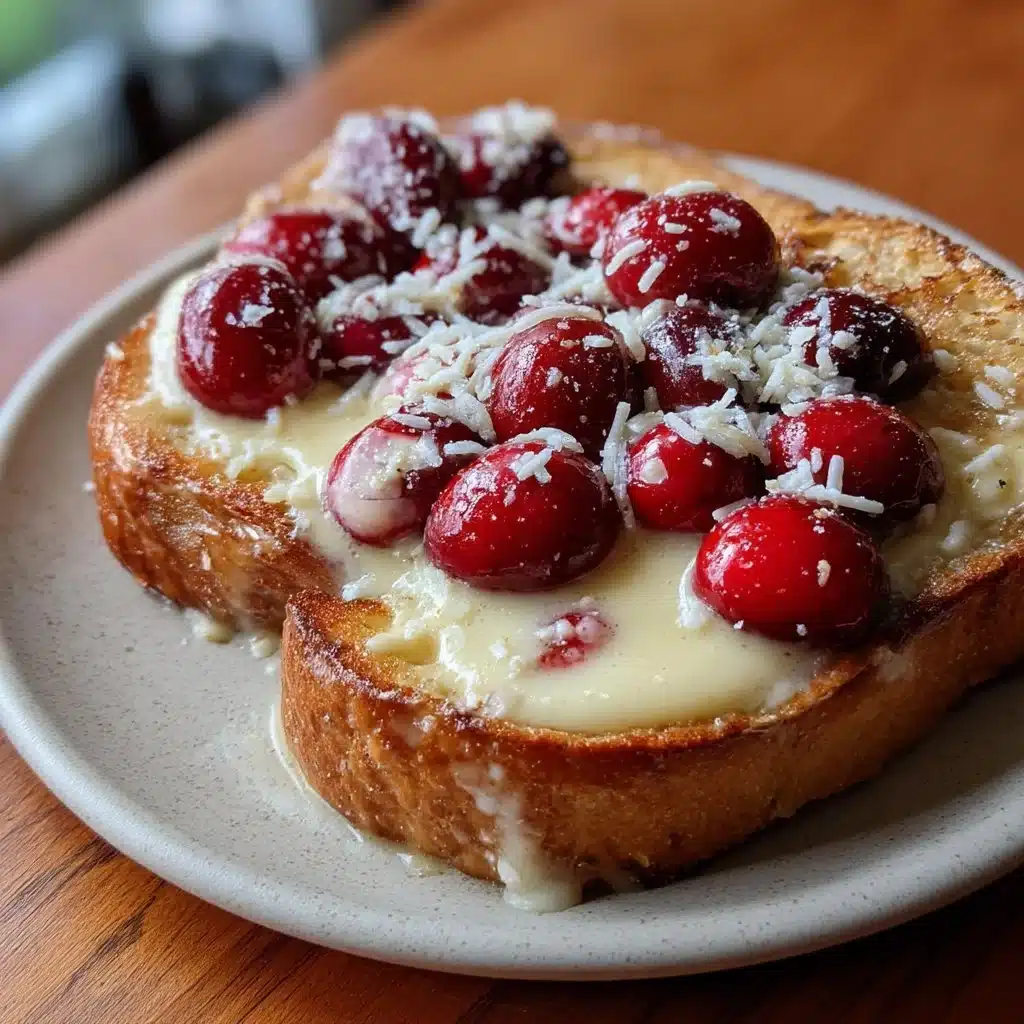 Cherry Vanilla Custard Toast
