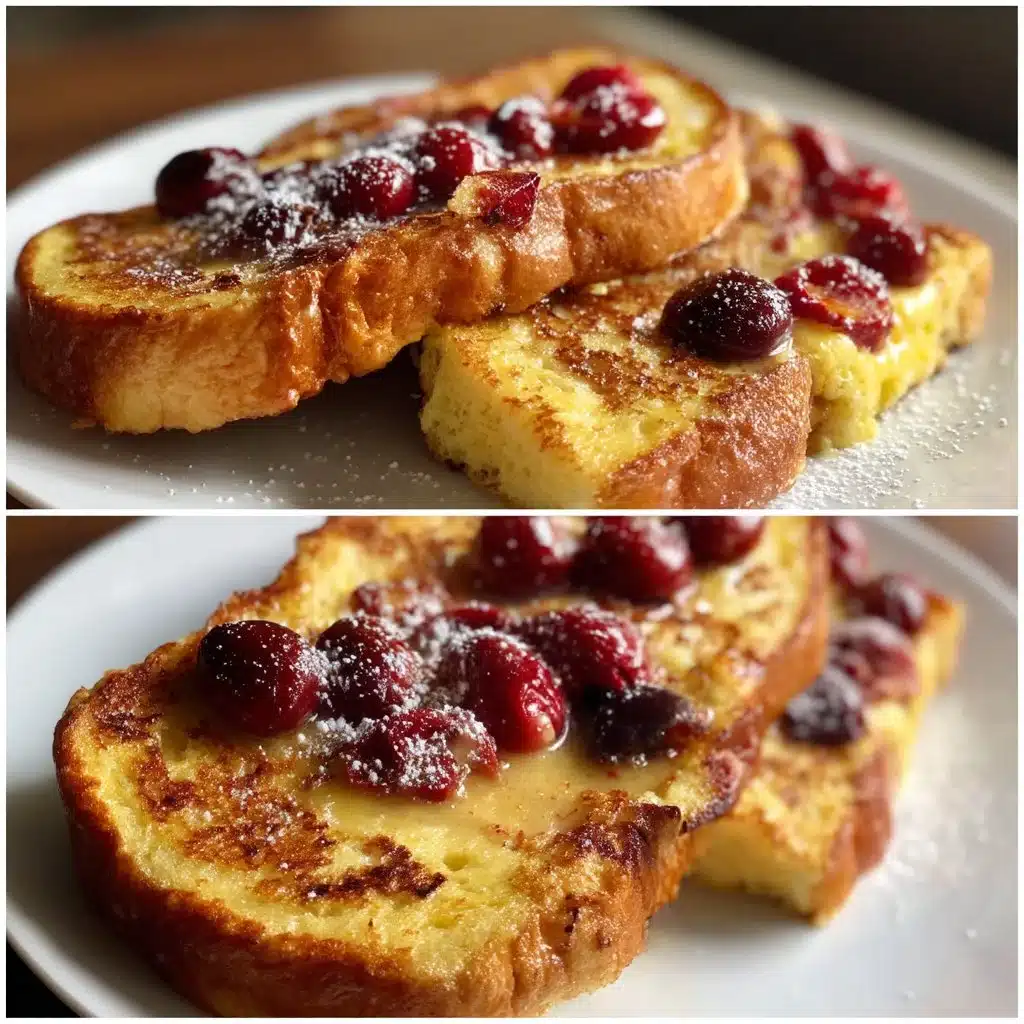 Cherry Vanilla Custard Toast