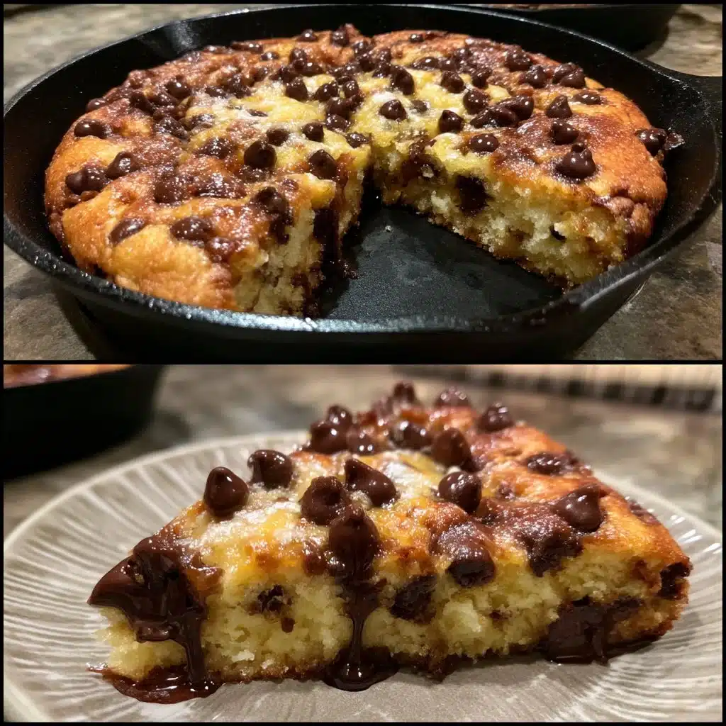 Chocolate Chip Ricotta Skillet Cookie