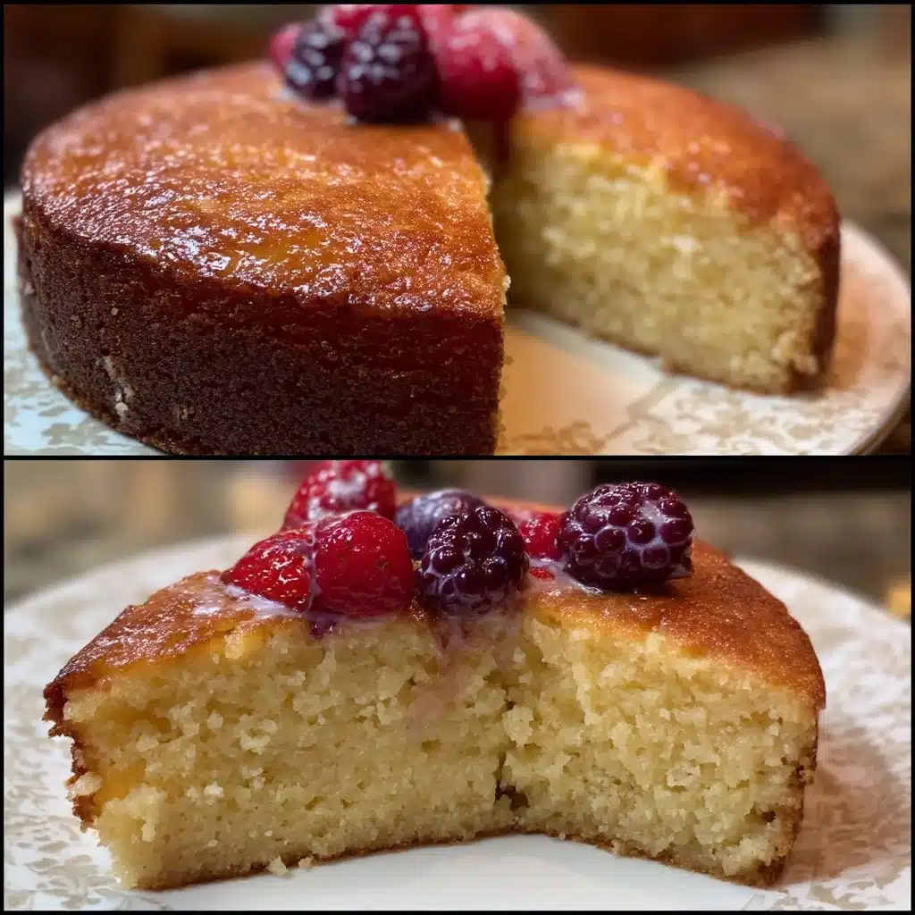 Creamy Buttermilk Cornmeal Cake with Fresh Fruit