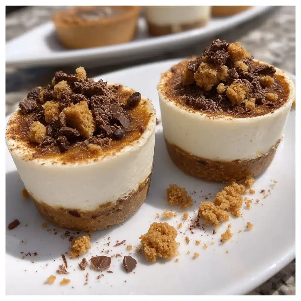 Delicious Espresso Mascarpone Cream Cups topped with cookie crumble.