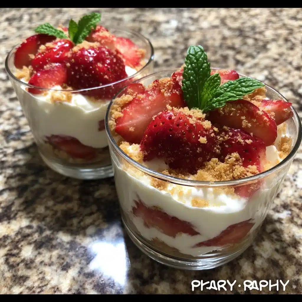 Mother’s Day Dessert Cups with Strawberries and Cream
