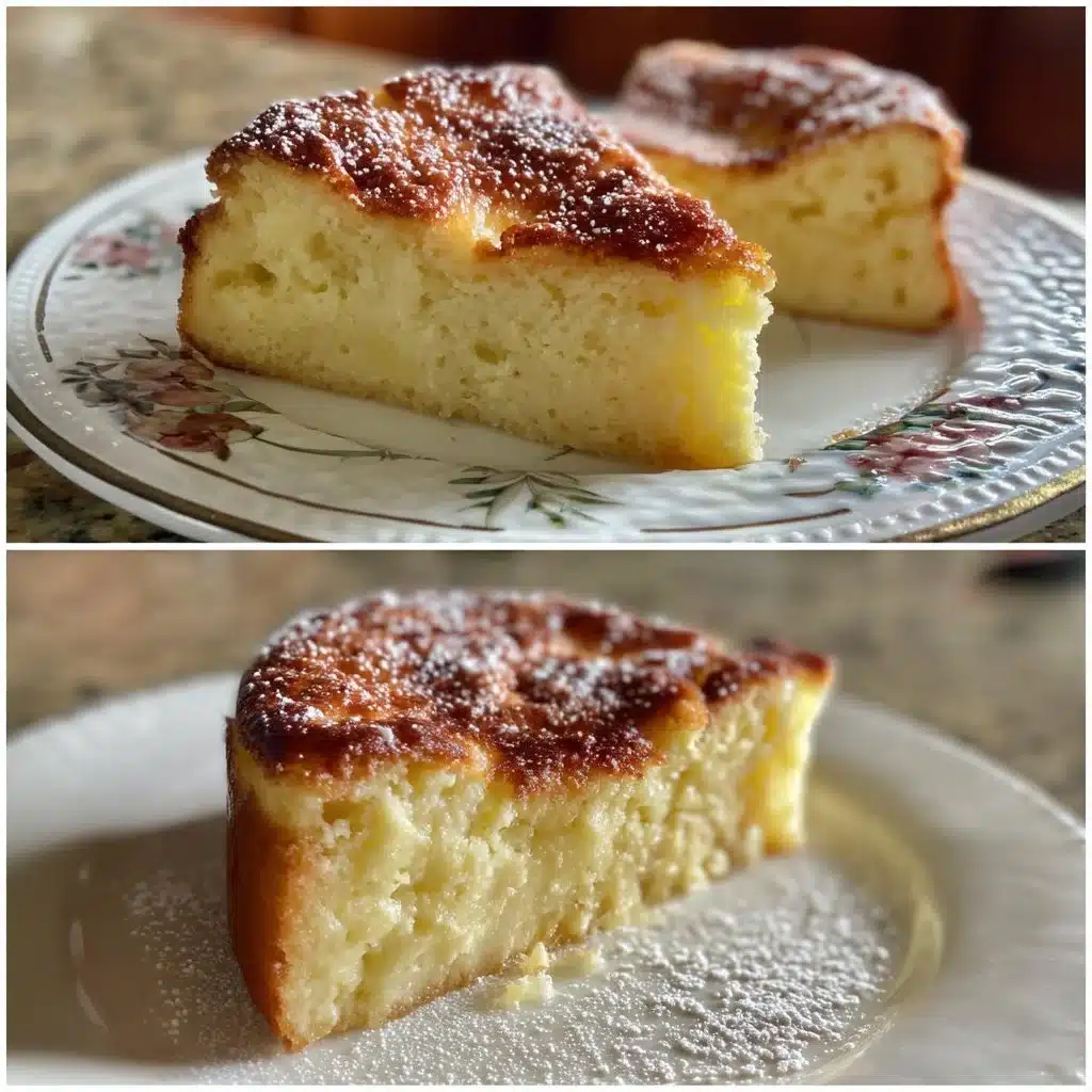 Old-Fashioned Custard Cake with Nutmeg Sugar