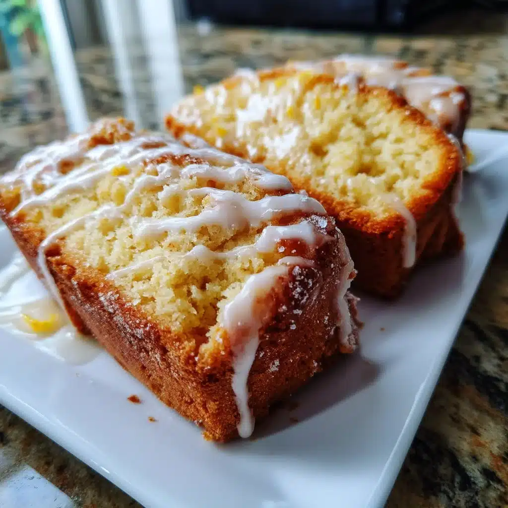 Orange Blossom Tea Cake with Vanilla Glaze
