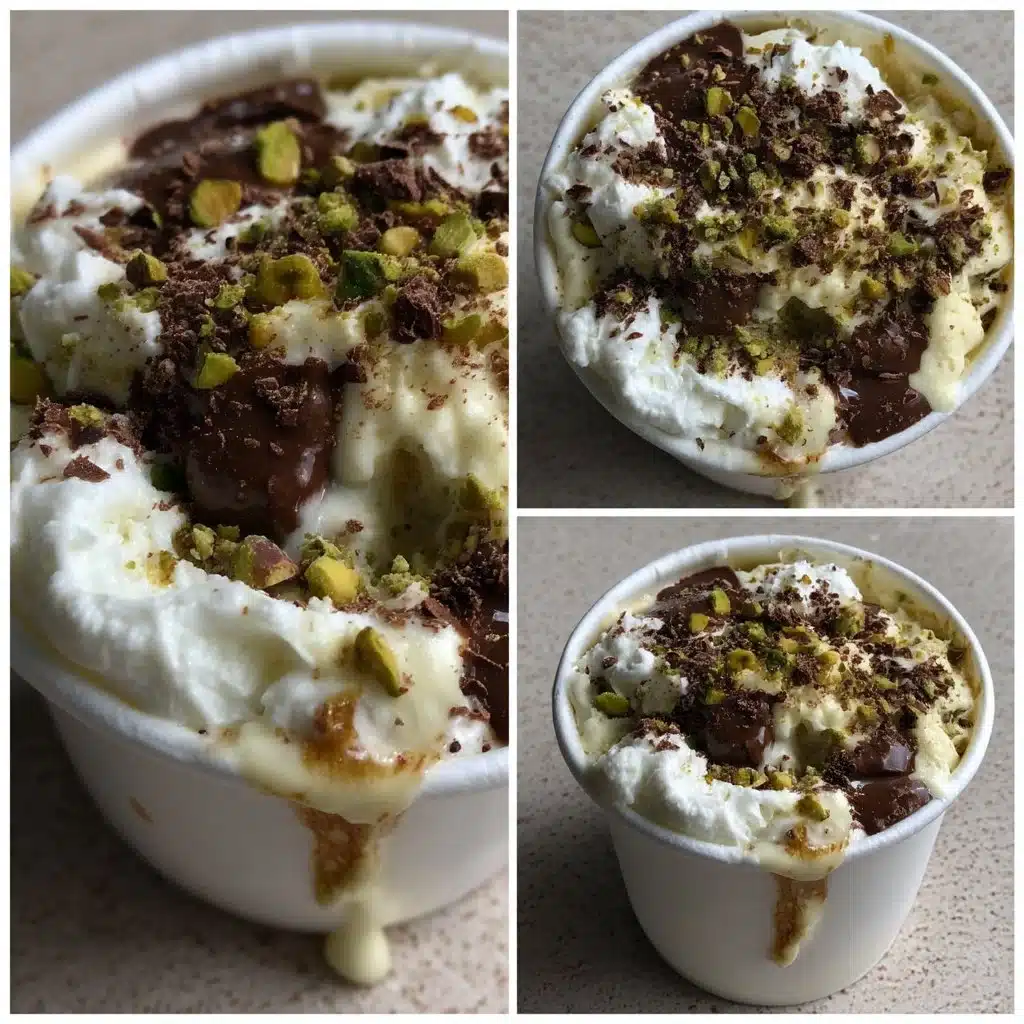 Pistachio Affogato Ice Cream Cups 4 Pistachio Affogato Ice Cream Cups