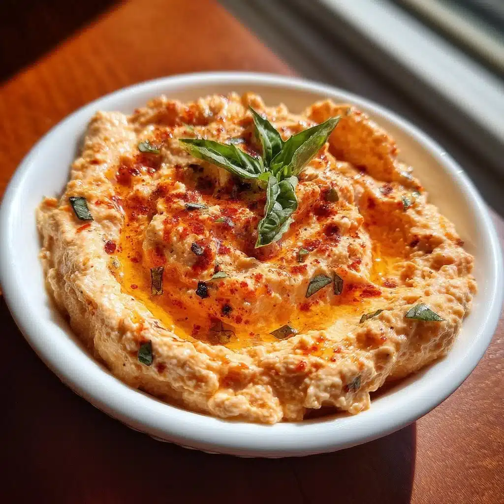 Roasted Red Pepper Whipped Ricotta Dip