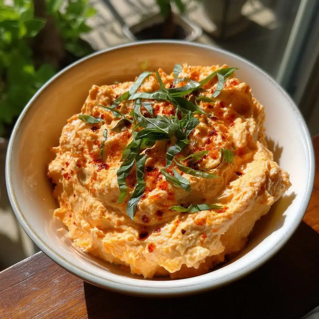 Roasted Red Pepper Whipped Ricotta Dip