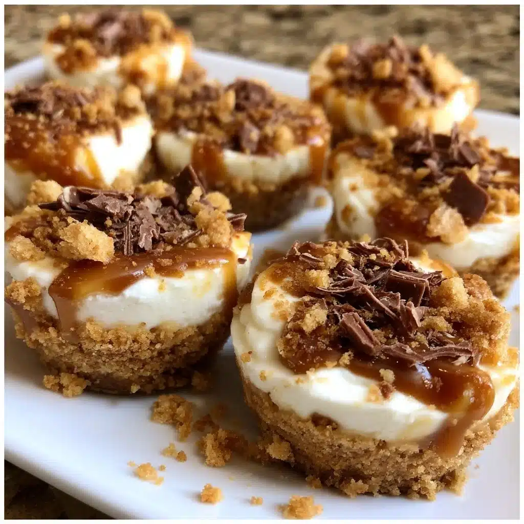 Salted Caramel Cream Cups with Graham Cracker Crumbs