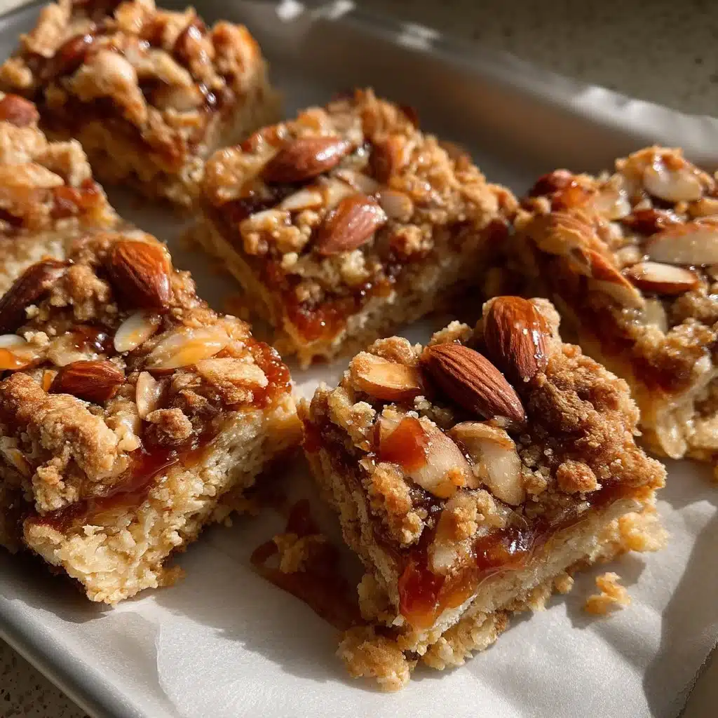 Salted Maple Oat Bars with Toasted Almonds 4 Salted Maple Oat Bars with Toasted Almonds
