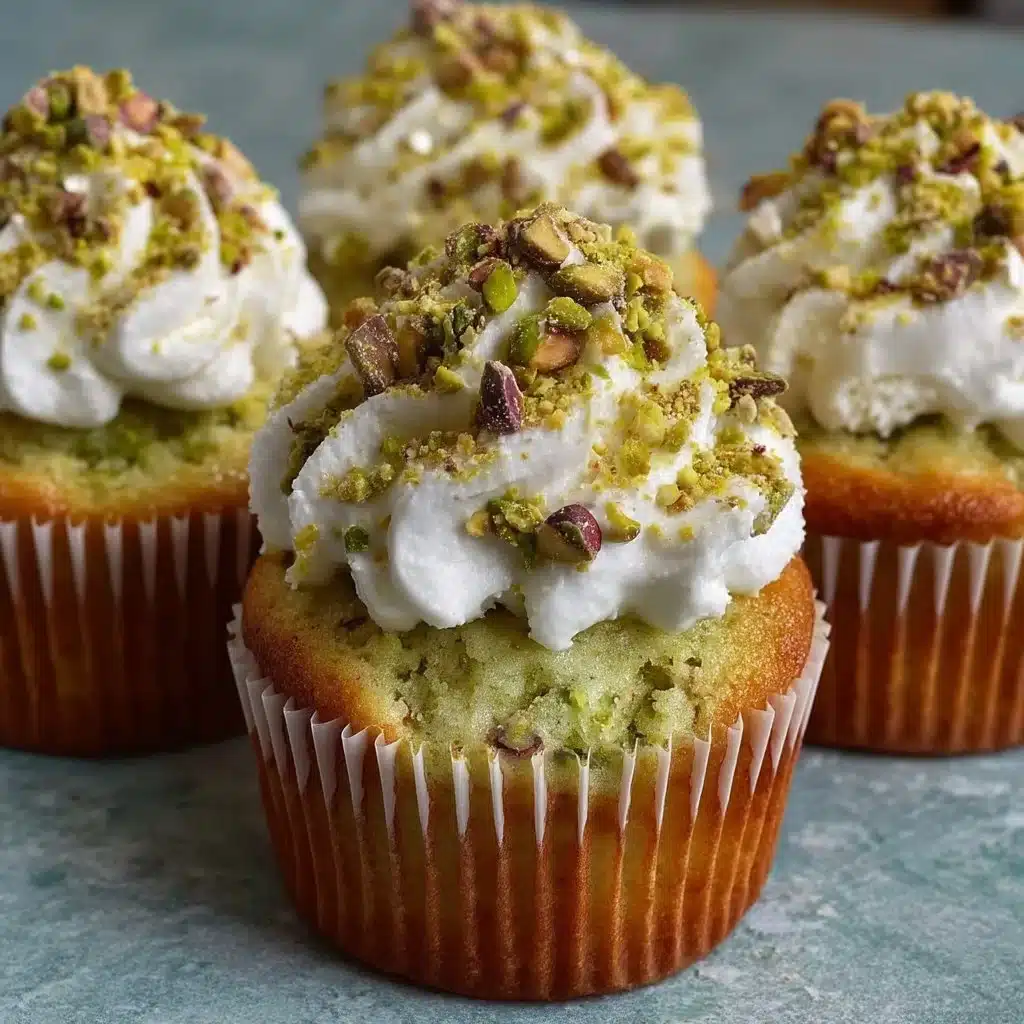 St. Patrick’s Day Pistachio Ricotta Cupcakes