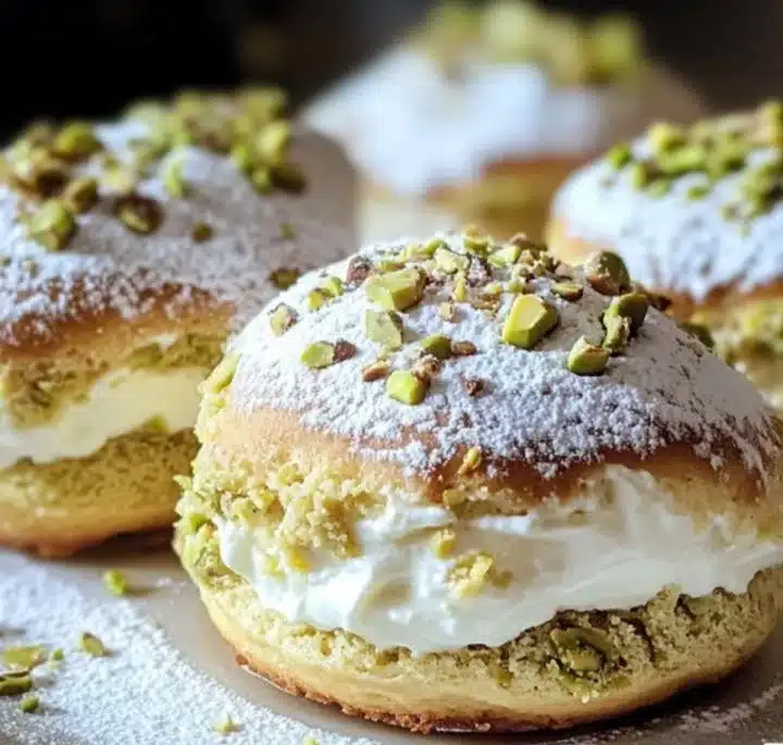 Tea Cakes with Mascarpone, Ricotta, Pistachio, and Limoncello
