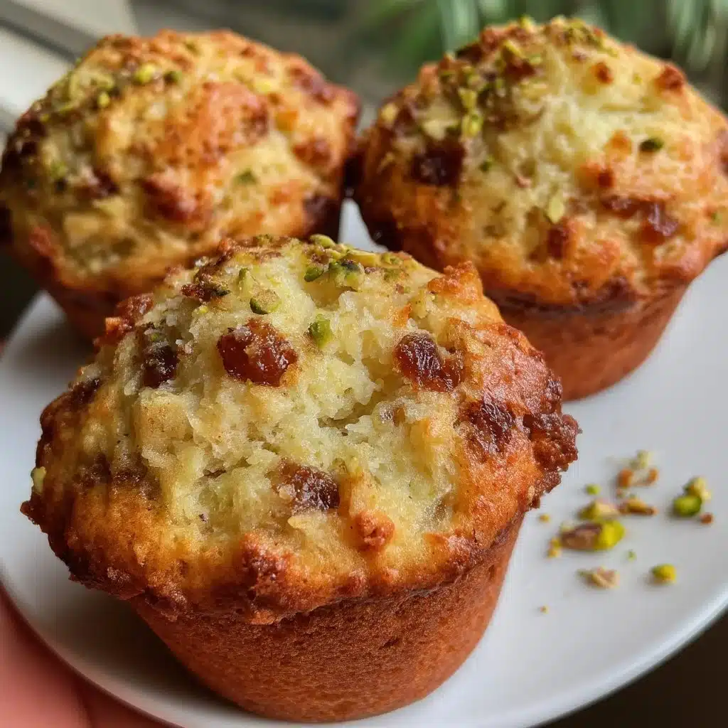 Apricot Pistachio Mascarpone Muffins