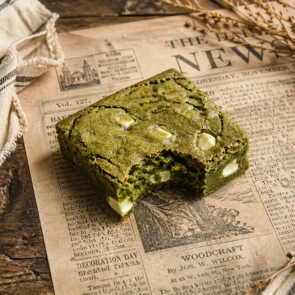 Matcha White Chocolate Brownies (Bakery-Style, Chewy)