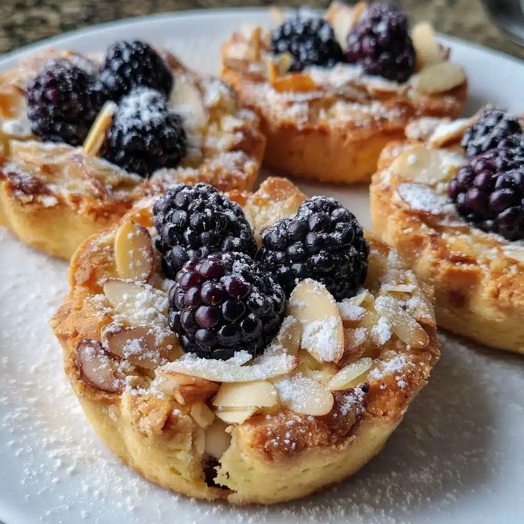 Blackberry Almond Mascarpone Tartlets