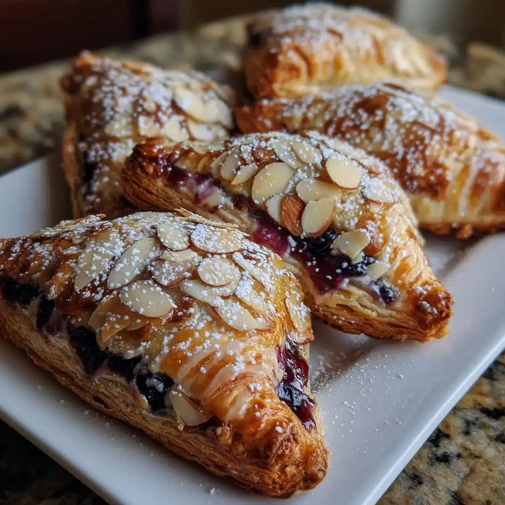 Blueberry Almond Ricotta Turnovers