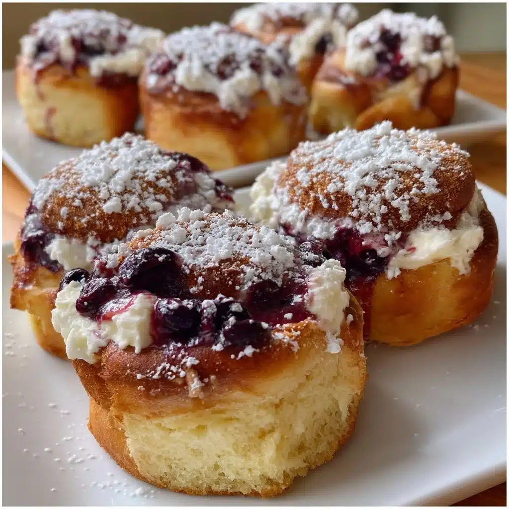 Blueberry Mascarpone Sweet Rolls