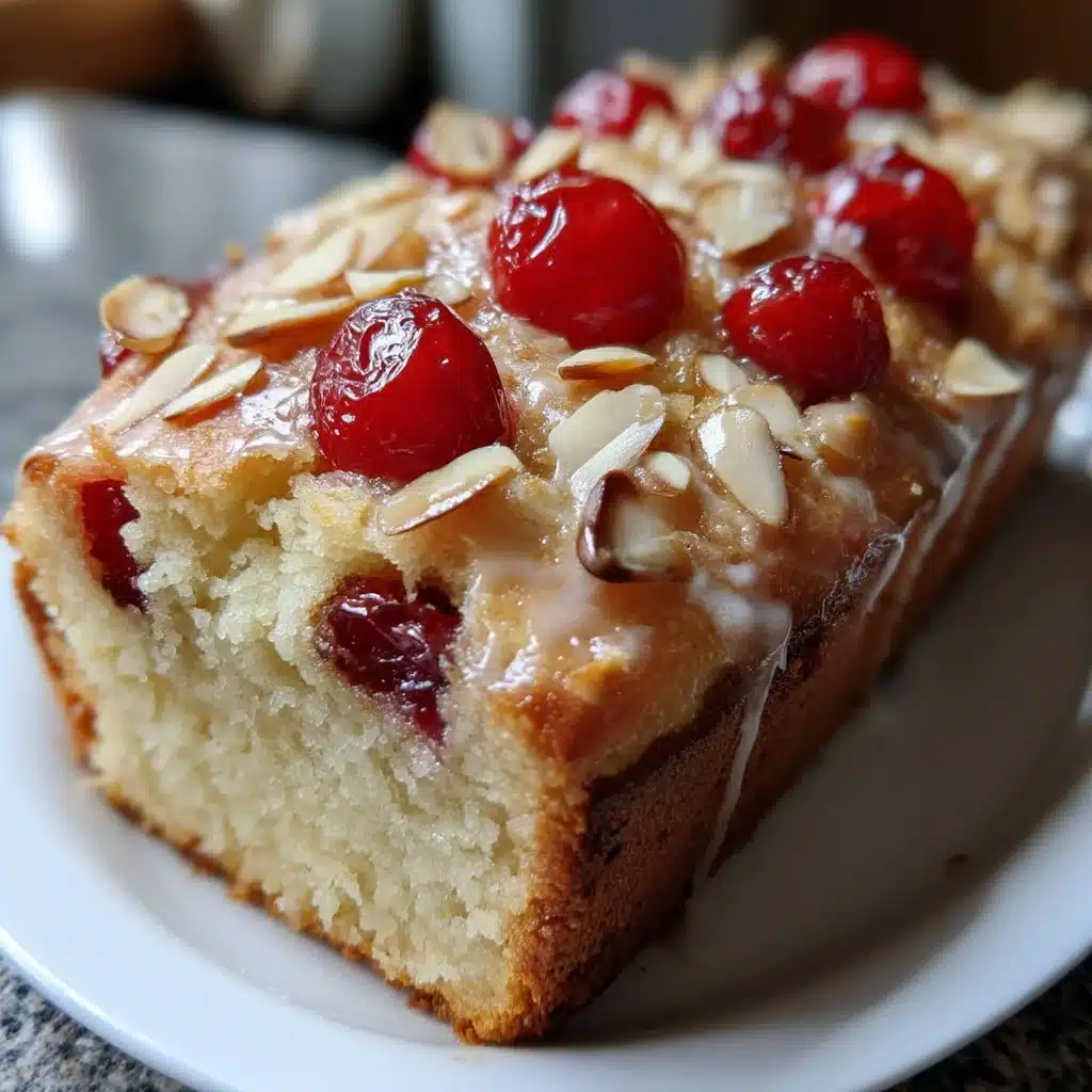 Cherry Almond Ricotta Loaf Cake with Cardamom
