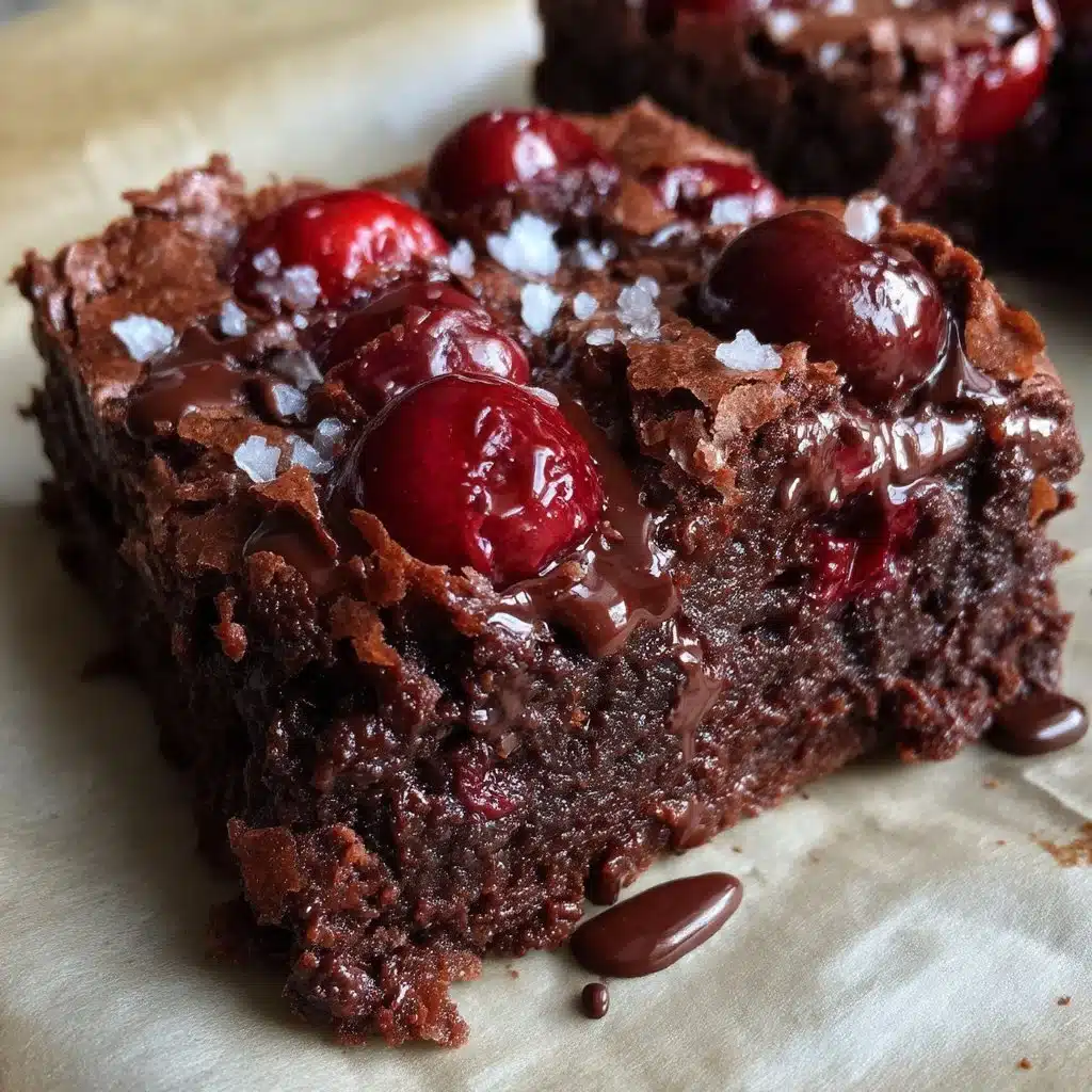 Cherry Dark Chocolate Mascarpone Brownie Bars