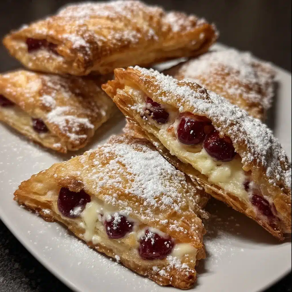 Cherry Vanilla Ricotta Turnovers