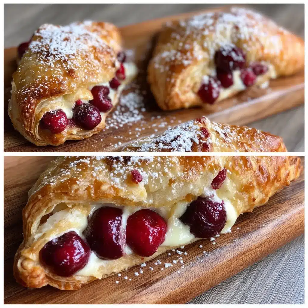 Cherry Vanilla Ricotta Turnovers