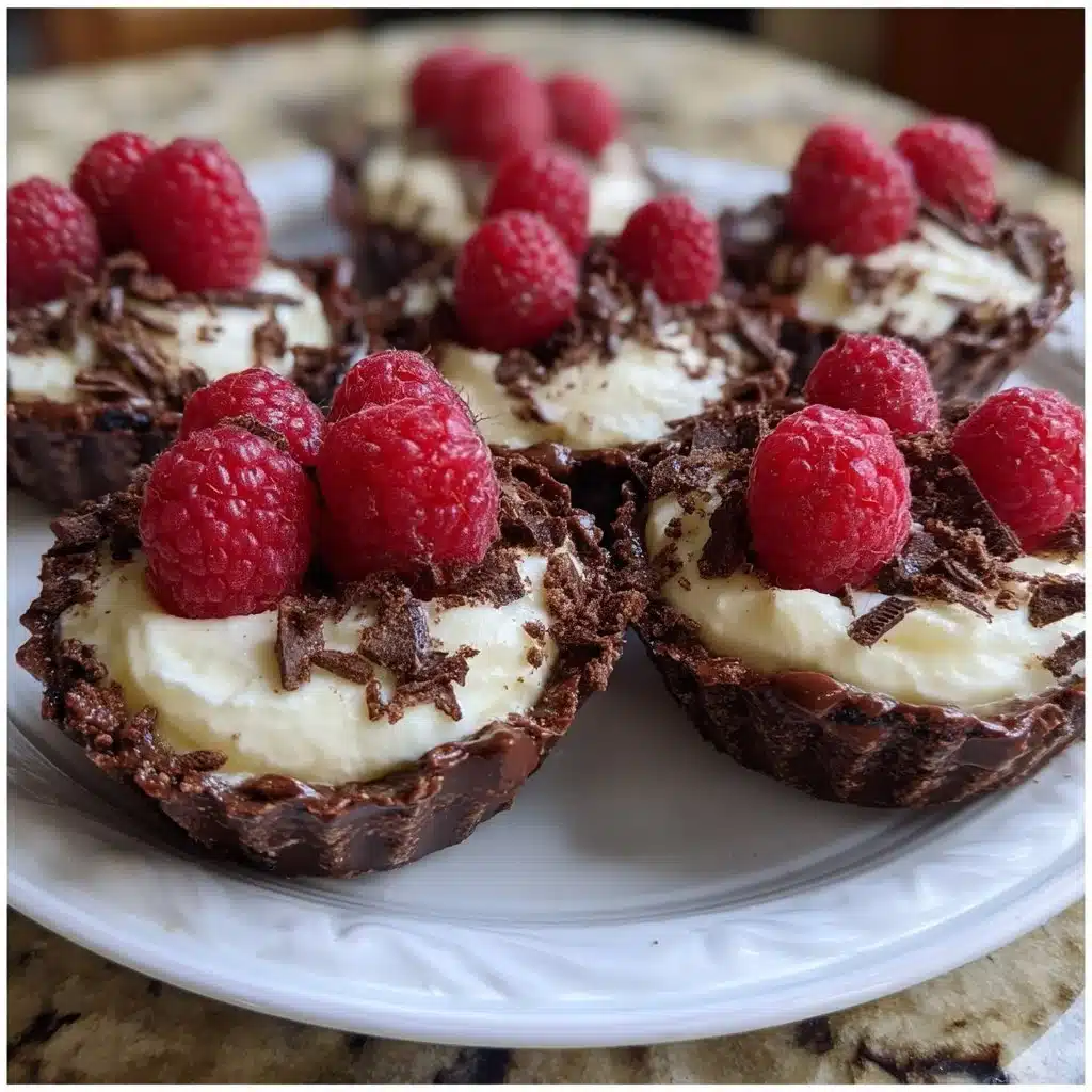Chocolate Raspberry Mascarpone No-Bake Cups
