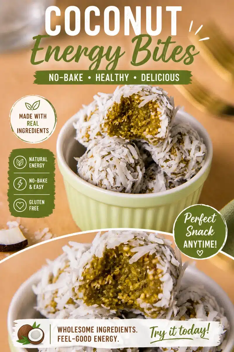 Coconut Matcha Bite-Size Treats (Party-Ready)