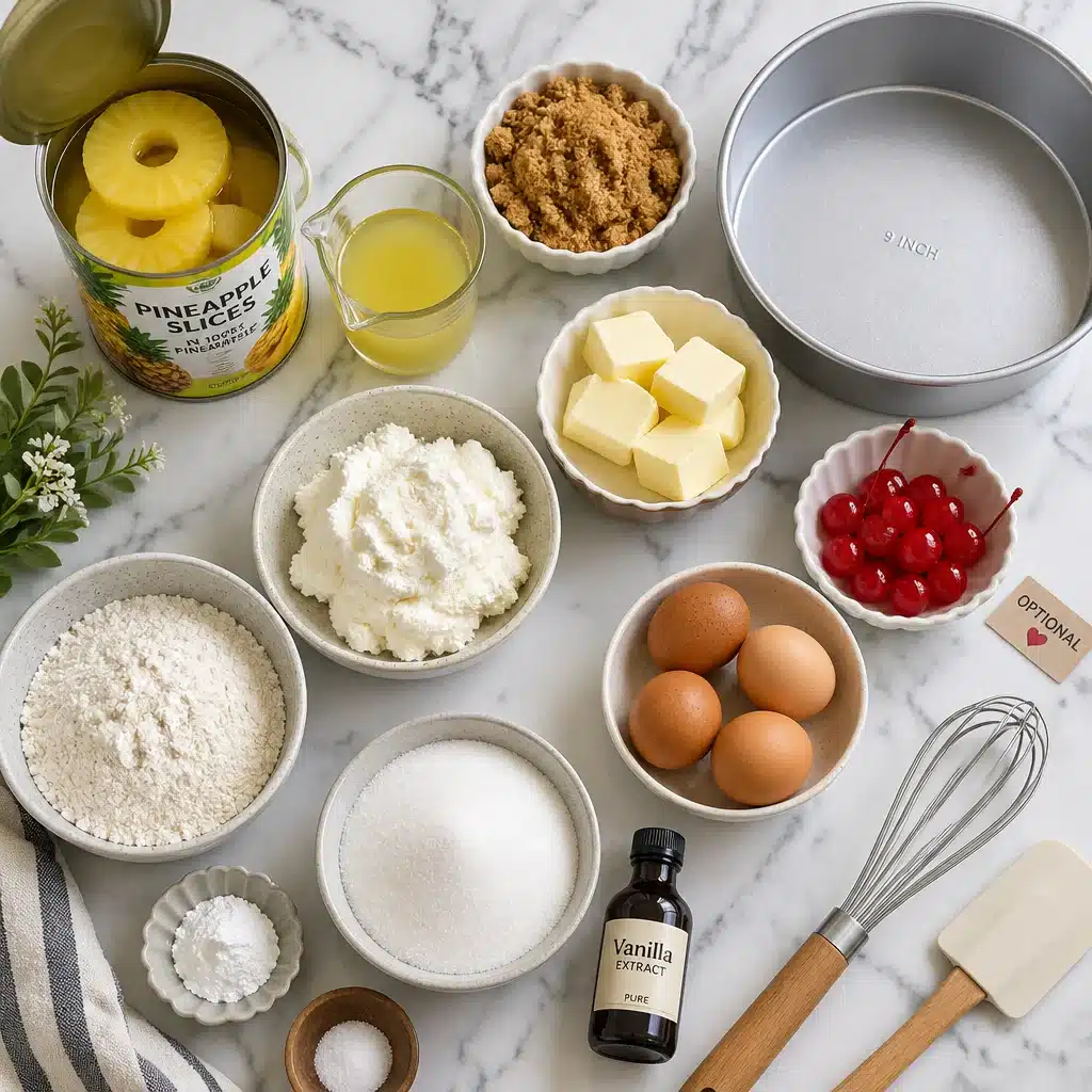 Pineapple Ricotta Upside-Down Cake (Bakery-Style, Caramelized)