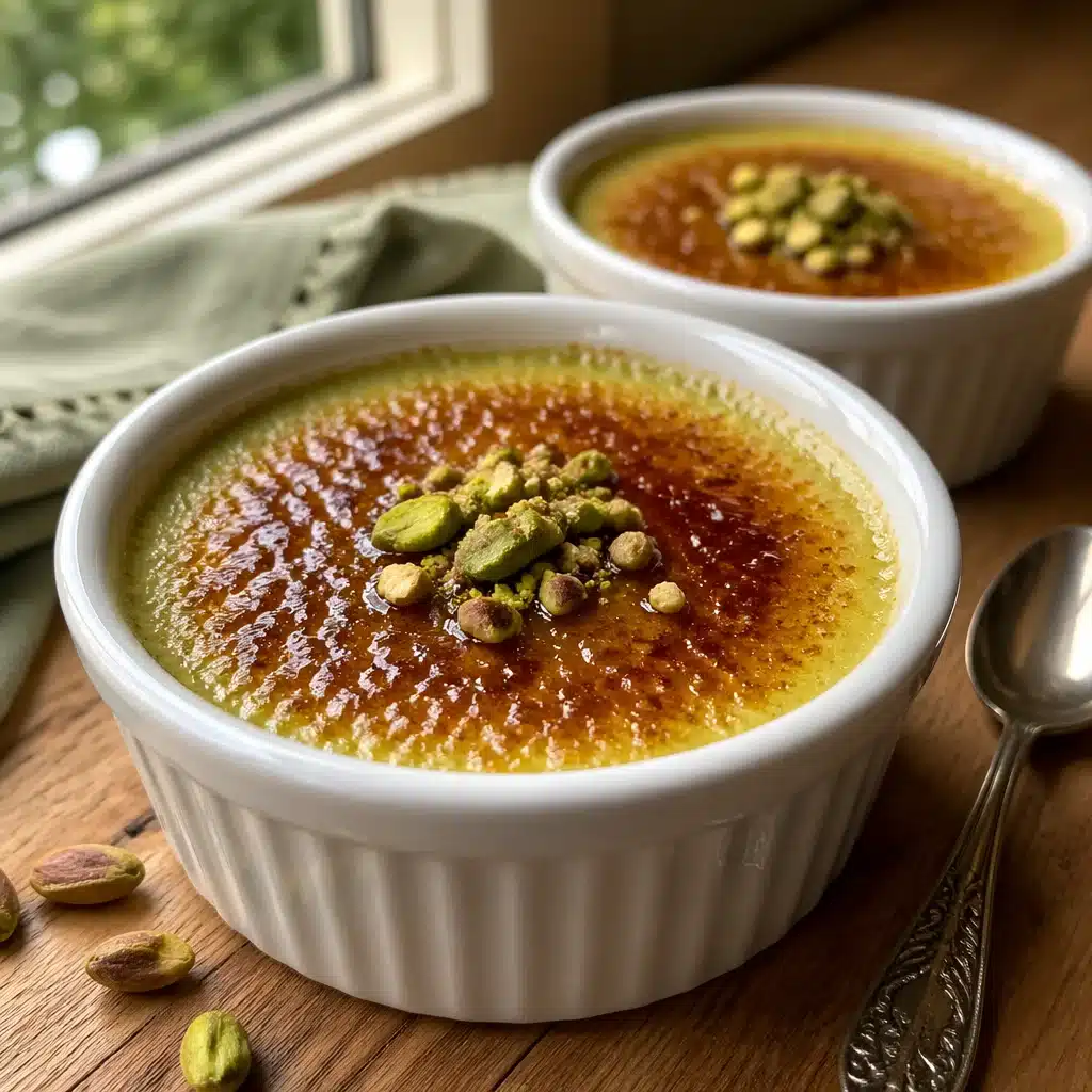 Decadent Pistachio Ricotta Crème Brûlée for a Sweet Escape