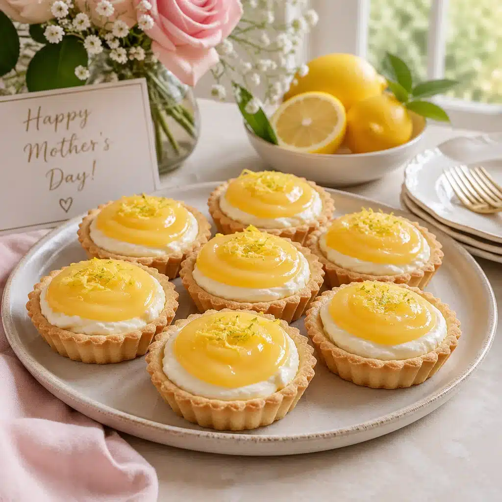 Mother’s Day Lemon Mascarpone Tartlets (Buttery Crust, Sweet Citrus Glaze)