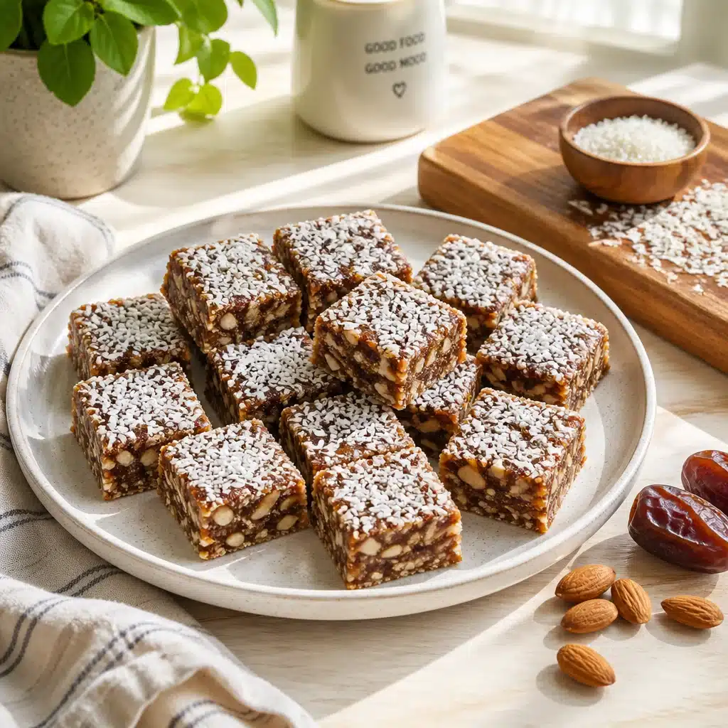 Delicious No-Bake Coconut Almond Energy Bars Perfect for Picnics
