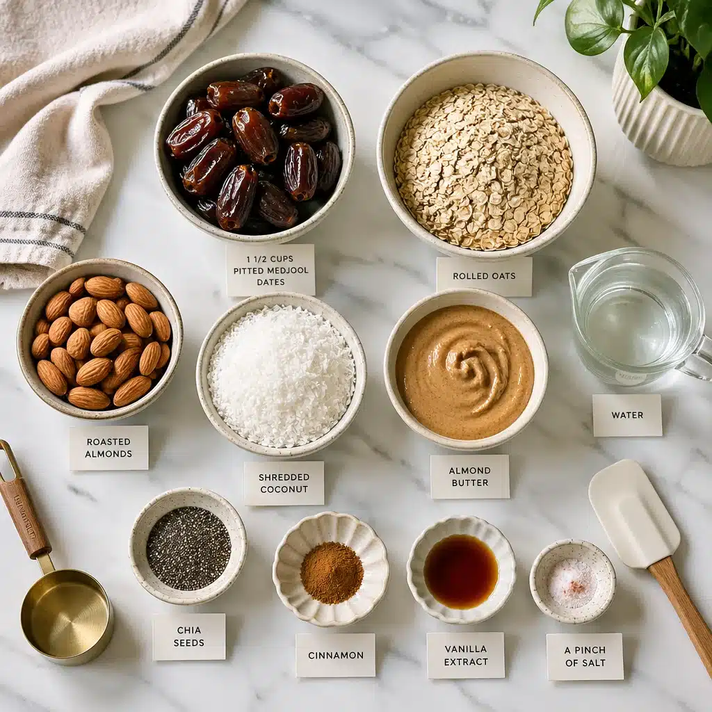 No-Bake Coconut Almond Energy Bars (Picnic-Ready)