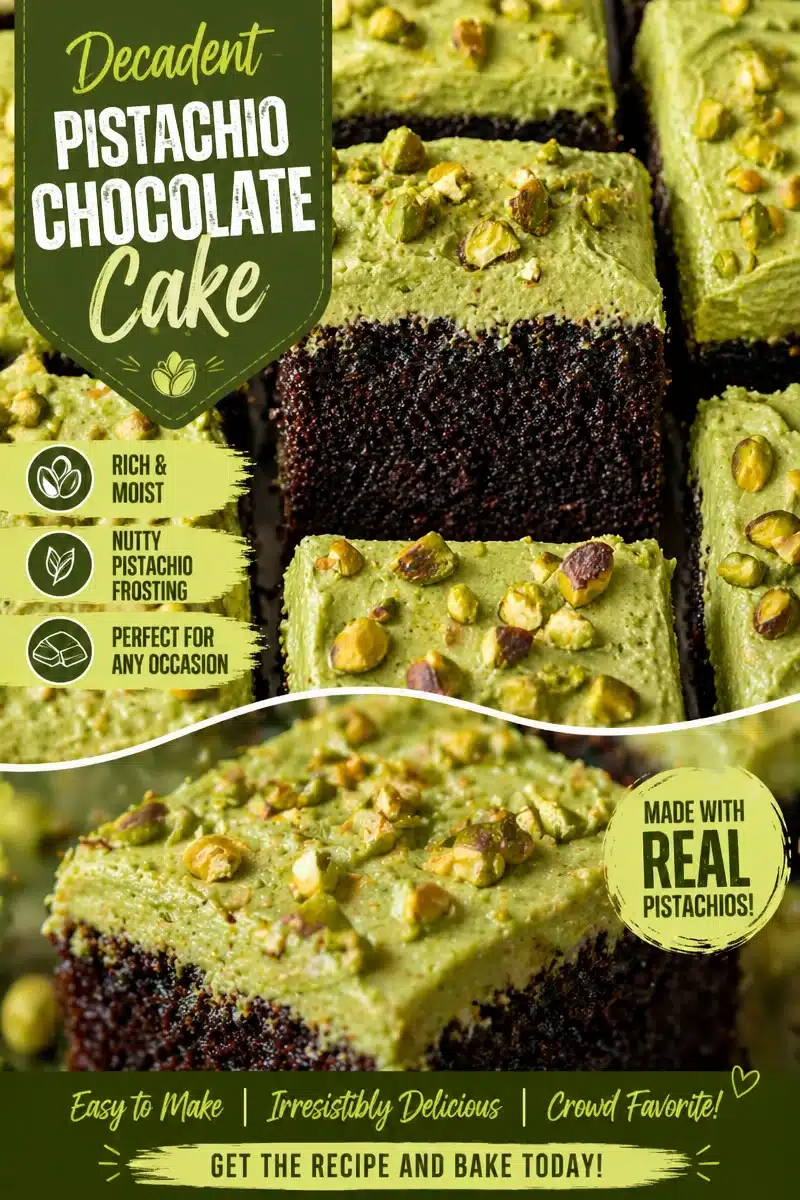 One-Bowl Pistachio Marble Snack Cake (Ultra-Moist)