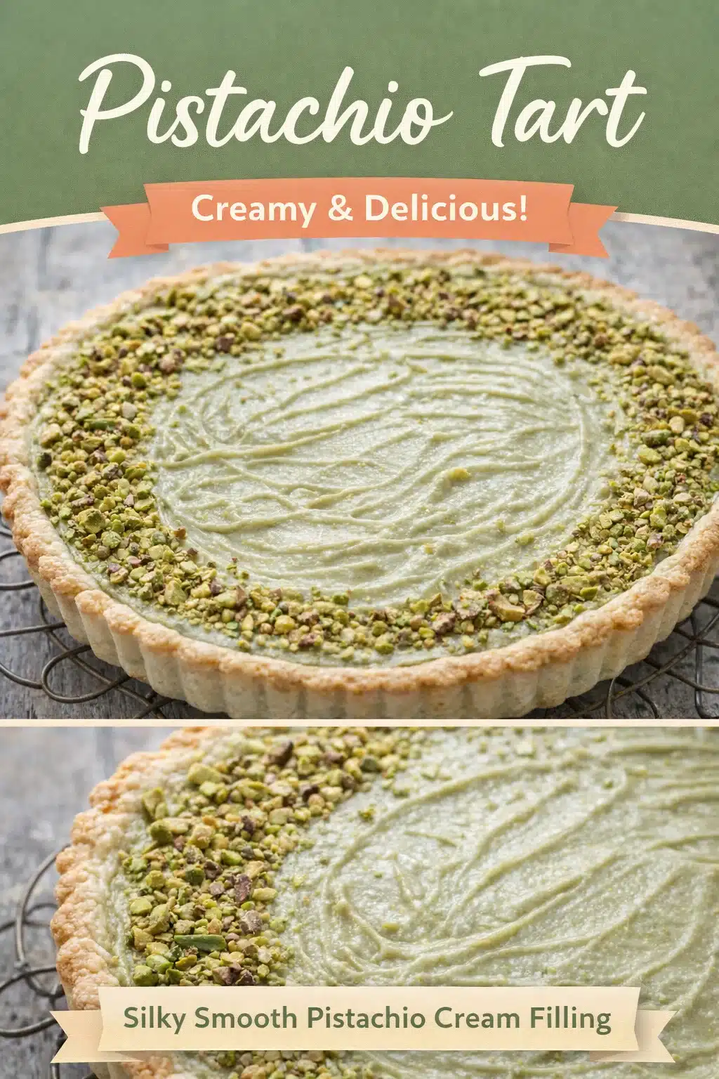 Pistachio Lemon Ricotta Tart
