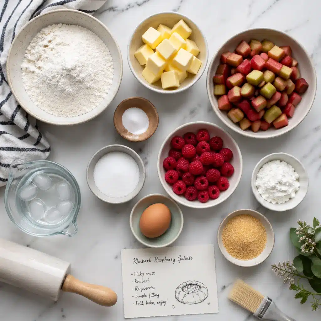 Delicious Raspberry Rhubarb Rustic Galette (Buttery, Bubbly) Recipe