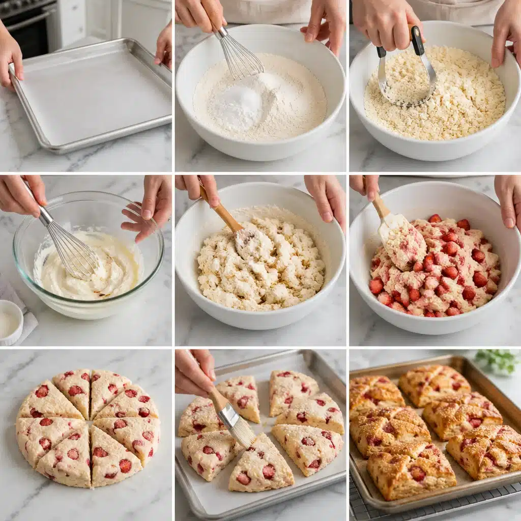 Strawberry Mascarpone Scones (Soft & Buttery, Picnic-Ready)