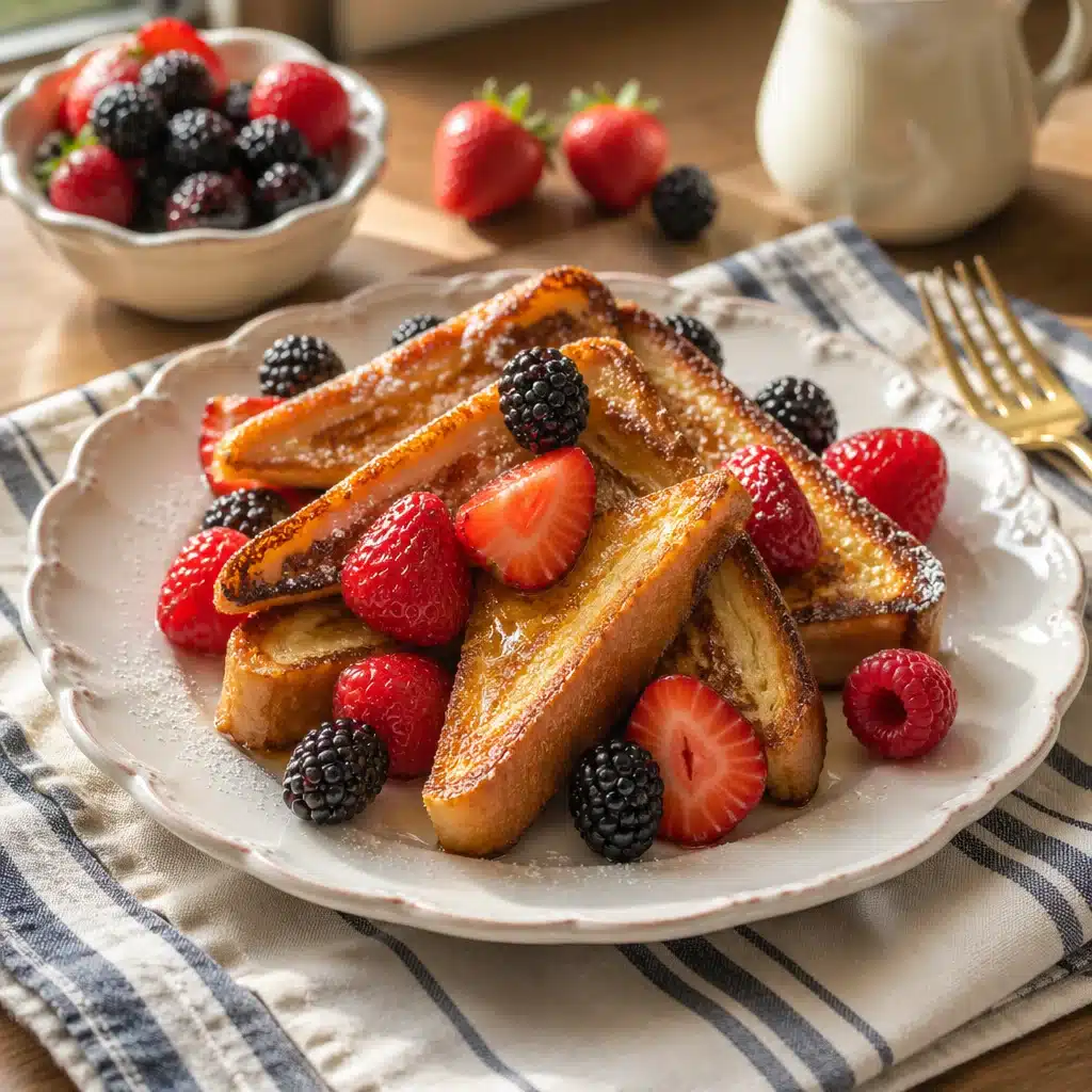 Deliciously Creamy Mascarpone Stuffed French Toast for Brunch