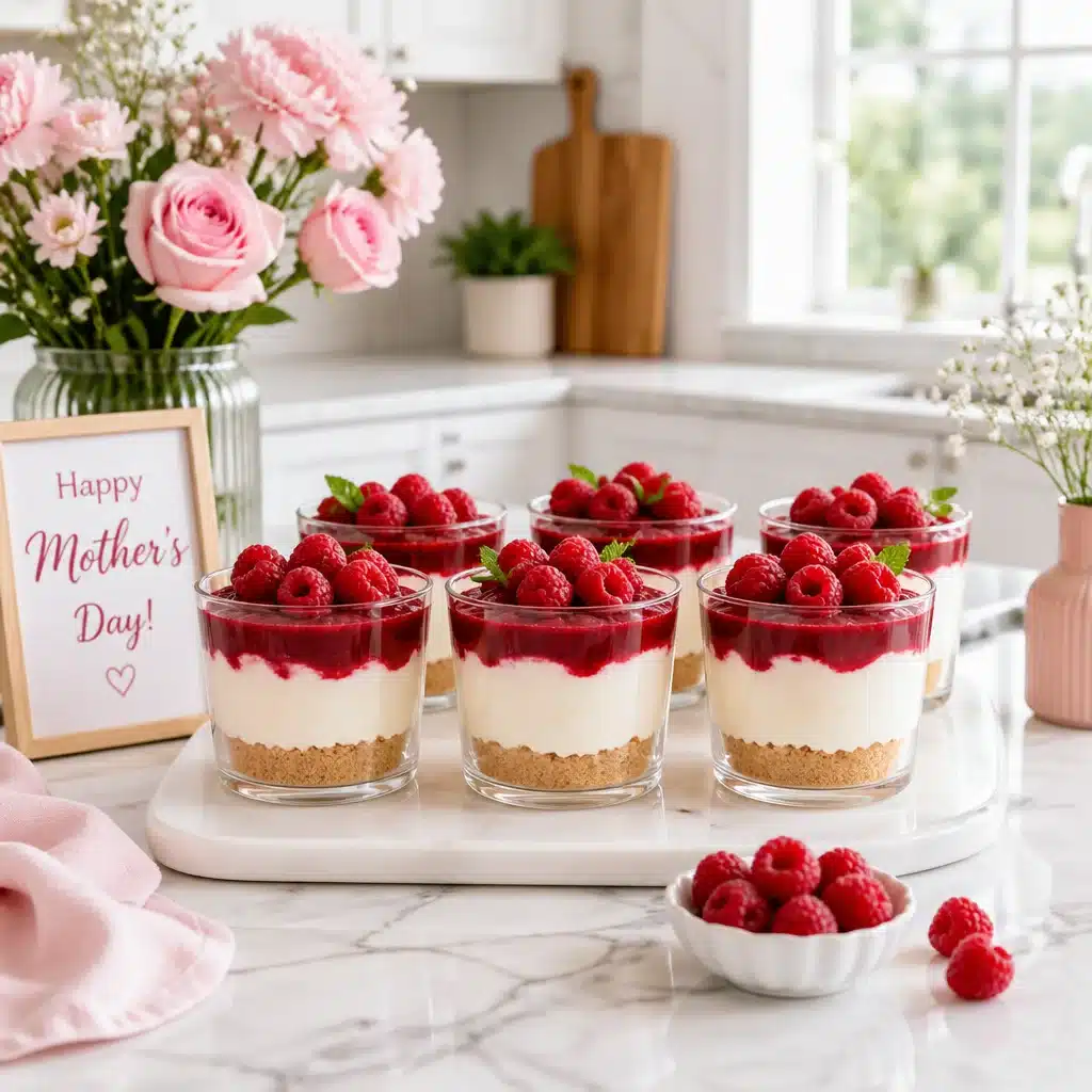 Mother’s Day Raspberry Mascarpone Dessert Cups (No-Bake, Light & Creamy)