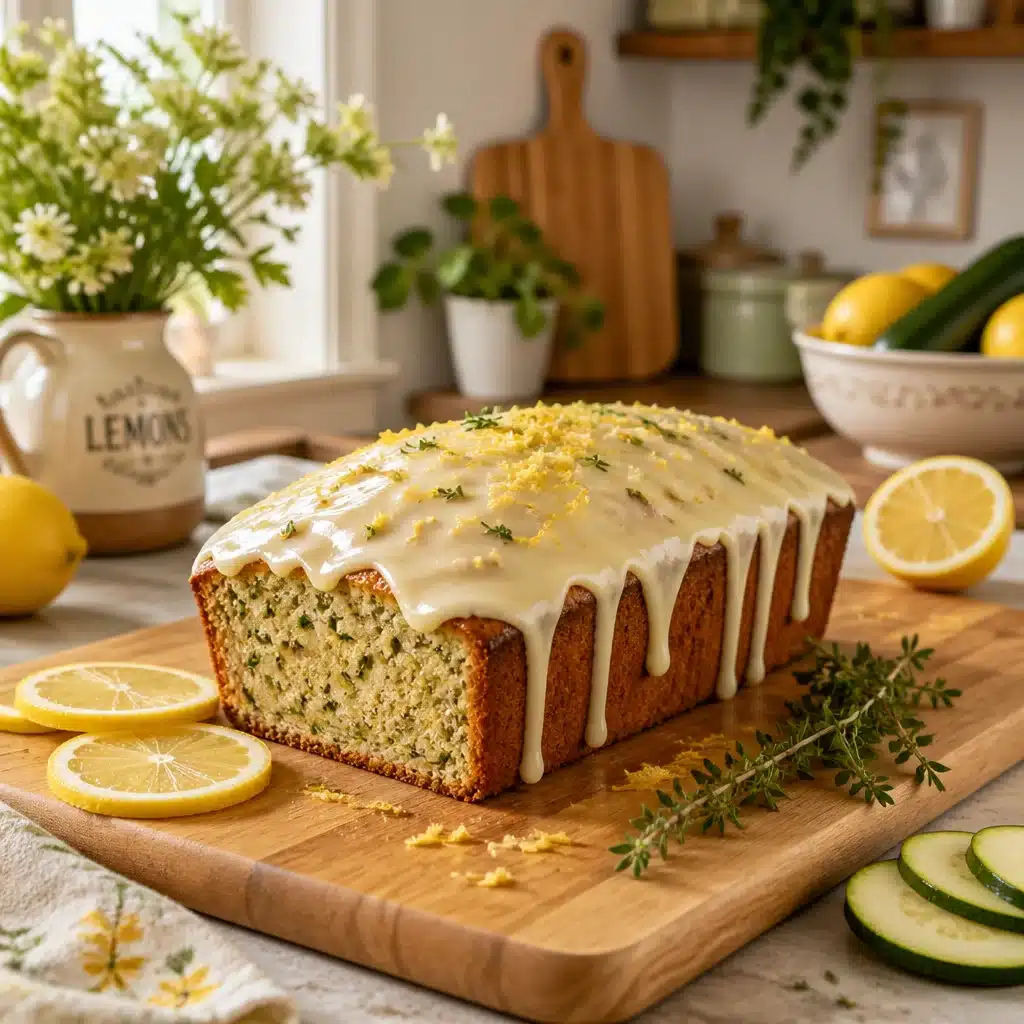 Deliciously Moist Gluten-Free Lemon Zucchini Snack Cake