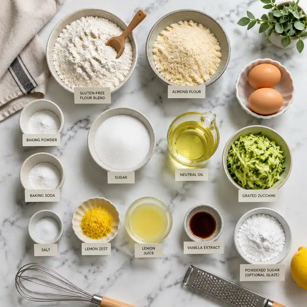 Gluten-Free Lemon Zucchini Snack Cake (One-Bowl, Ultra-Moist)