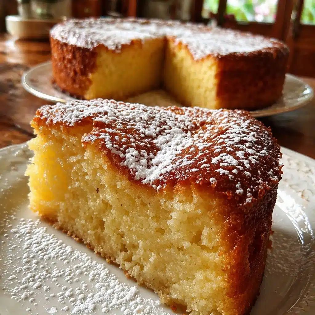 Italian Almond Yogurt Cake with almond flour and yogurt for a moist, flavorful dessert.