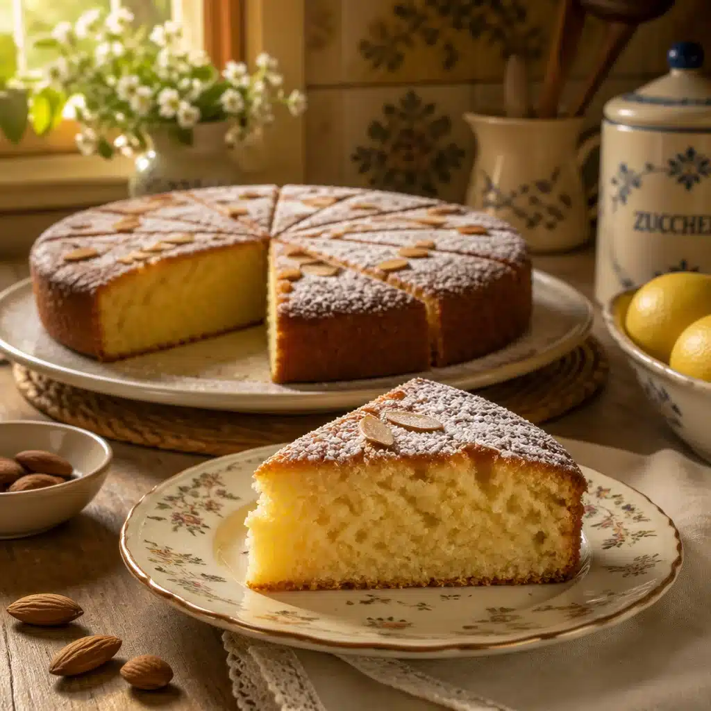 Deliciously Moist Italian Almond Yogurt Cake You’ll Love