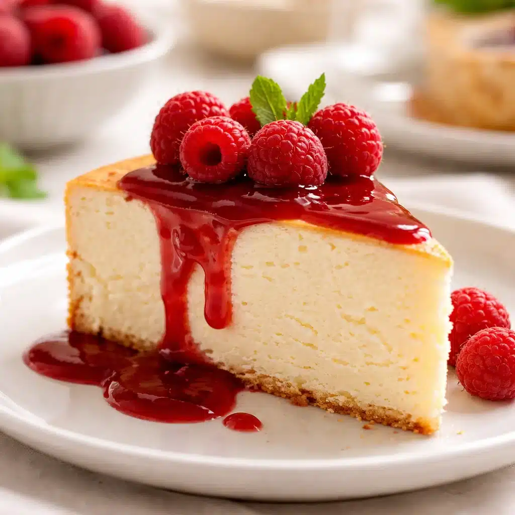 Crustless Baked Ricotta Cheesecake