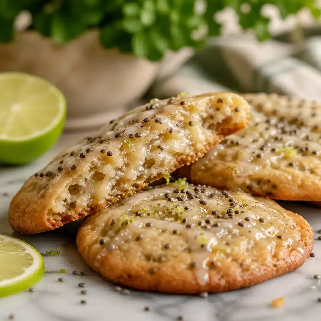 Soft and crunchy Key Lime Chia Cookies with a tangy lime flavor.
