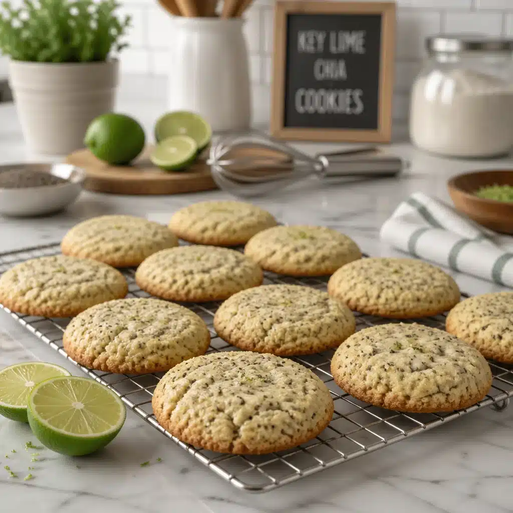 Key Lime Chia Cookies (Soft + Crunchy)